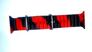 Red &amp; Black Apple Watch Band