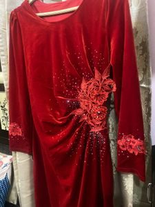 Red Velvet Partywear MIDI