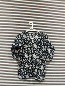 Floral Print Casual Kurta