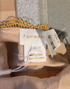 FOXIEDOXTwo-tone Crochet Maxi Gown In Yellow/ivory