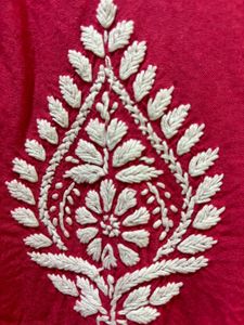 Original Chikankari Light Red Kurta