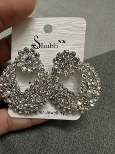 Sparkling Silver Earrings