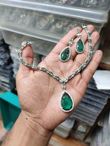 Gift Ideas For Rakhi - CZ Necklace Set