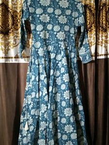 Floral Print Anarkali Kurta