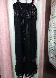 Elegant Black Lace Dress