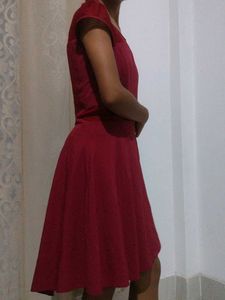 Red Fit and Flare Dress