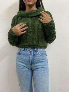 Green Knit Sweater