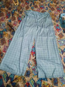 Checkered Wide Leg Lower