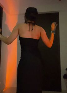 Strapless Black Bodycon Dress