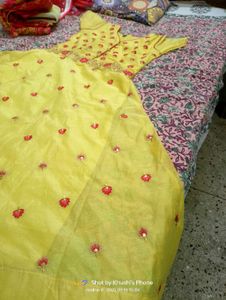 Yellow Embroidered Lehenga Choli