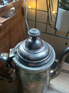 Beautiful Vintage Antique Metal Kettle