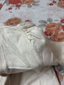 Elegant Beige Knit Sweater