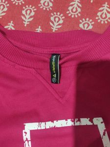 Pink Graphic Sweatshirt