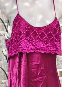 Satin Lace Nightwear