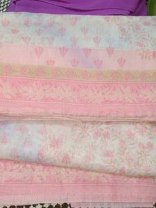 Pretty Pink Floral Saree