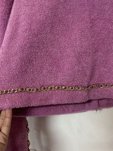 Elegant Pink Knit Cardigan