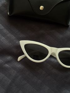 White Cat Eye Sunglass