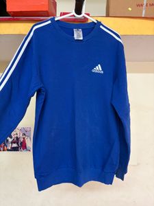 Addidas Blue Sweatshirt 100 Authentic