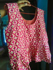 🌷pink Kurtha