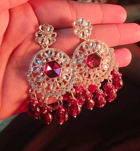 Elegant Purple Drop Earrings