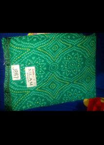 sea Green Bandhani Saree💭