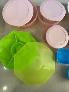 Set Of Containers And Glasses