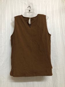 Zero Brown Sleeveless Top