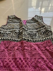 Pink Embroidered Kurta
