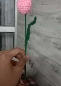 Crochet Pink Tulip 🌷 Bouquet Pack Of 4