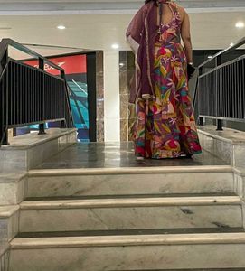 🔥 Purple Designer Dress With Duppata 🔥