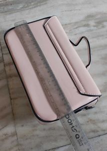 Pink Crossbody Bag with Strap