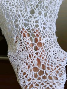 White Knitted Top