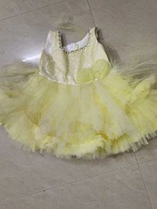 Cute Yellow Party Dress