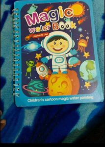 Kids Reusable Magic Water Coloring Book - Space Th