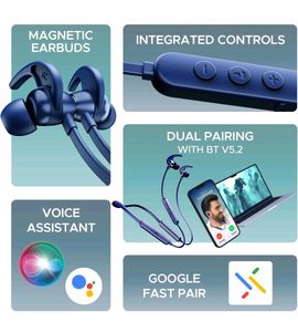 Boat Wireless Bluetooth Earphones - Blue