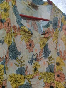 Floral Print Kurta