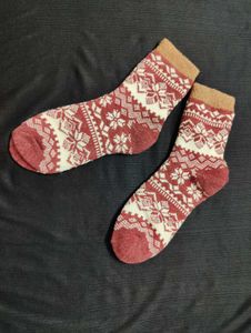 Winter Snowflake Socks