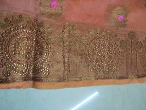 Peach Banarasi Style Saree