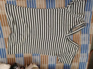 Striped One-Shoulder Top