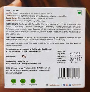 La Pink Vanilla Lip Care