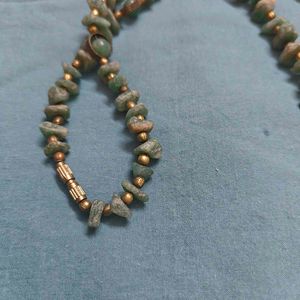 Jade And Gold Accent Neckpiece