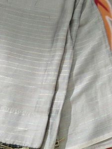 Elegant Striped Saree