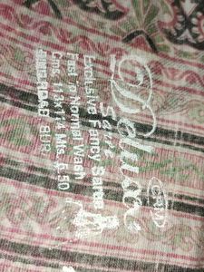 Floral Print Cotton Saree