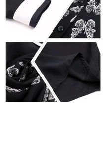 Butterfly Print Button-Up Shirt