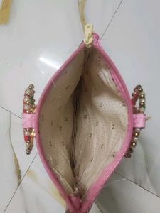 Pink Floral Pouch