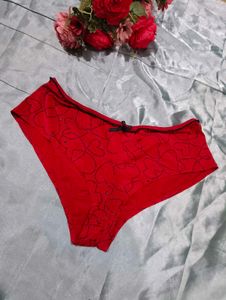 Imported Red Panties With Small Daimonds