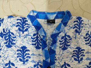 Straight White Cotton Kurta