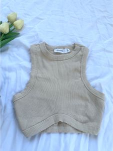 Minimalist Set: Ribbed Tank &amp; Linen Skirt