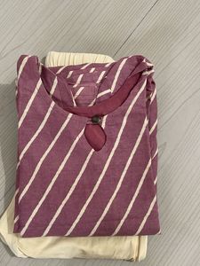Striped Kurti Set
