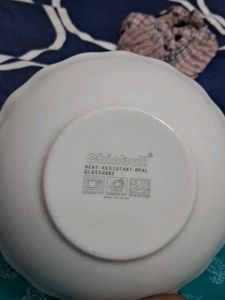 Three Ceramic Laopala Brand Bowl And 4 Spoon